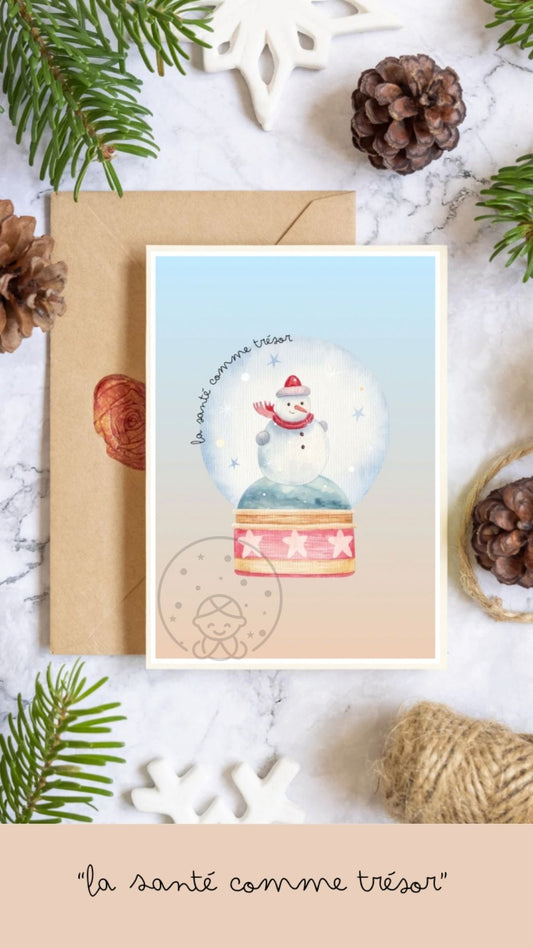 Carte de vœux à message (1 unité)