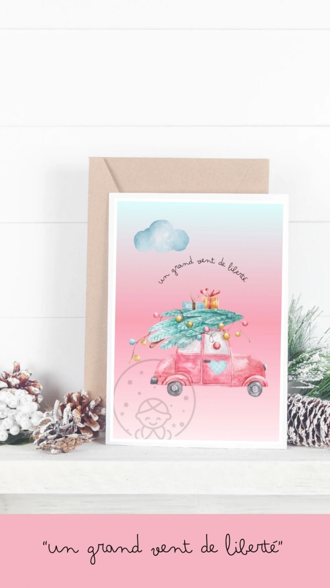 Carte de vœux à message (1 unité)