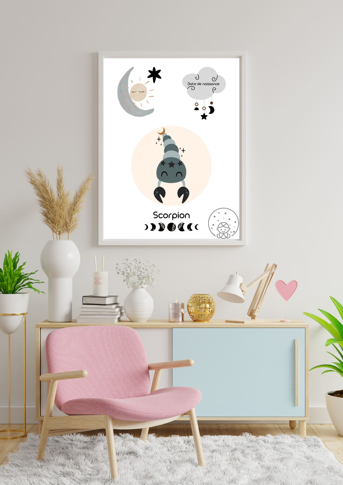Baby Zodiaque Scorpion⎥Affiche Personnalisable⎥A Télécharger