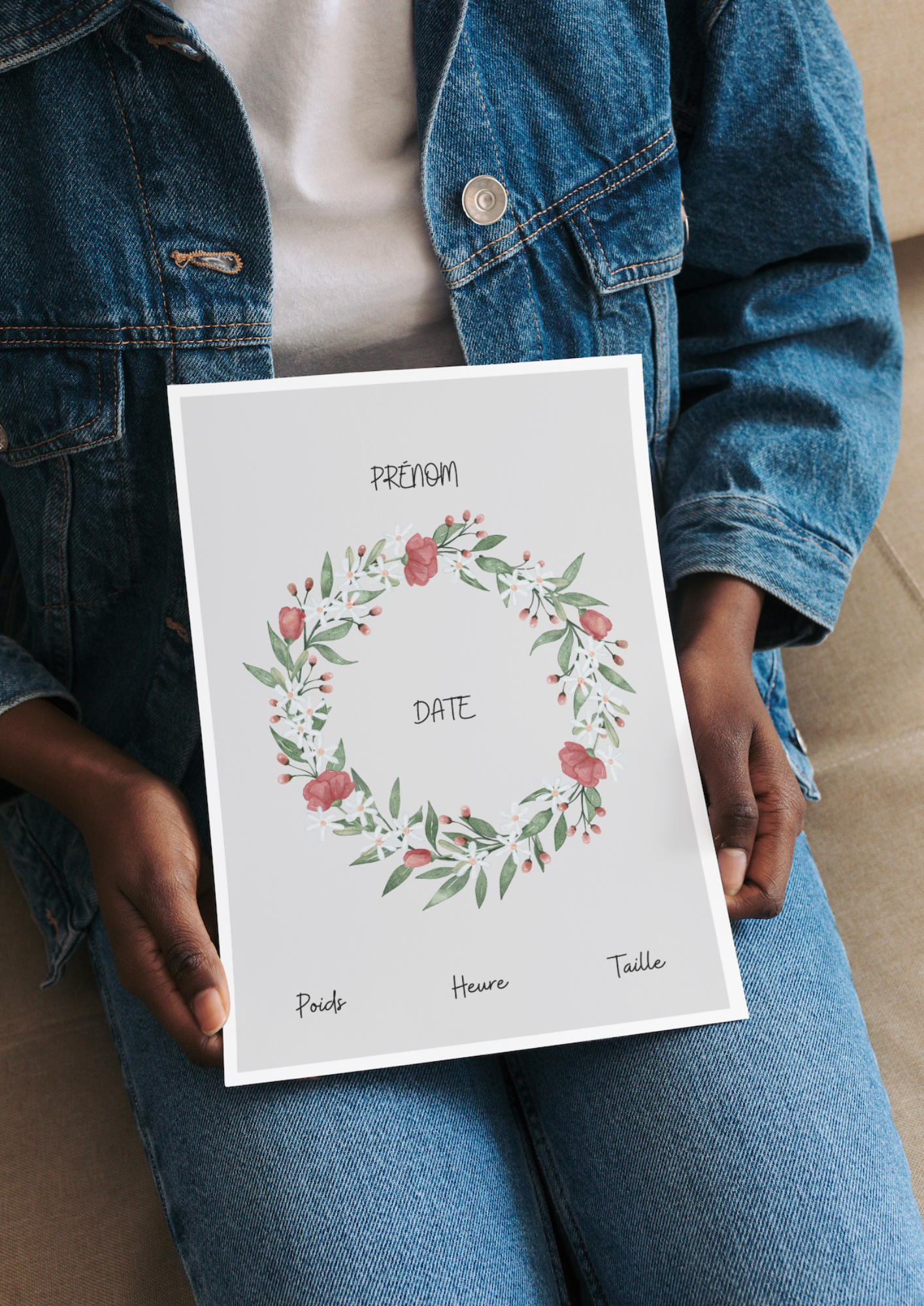 Affiche Naissance Identité⎪Personnalisable⎥A Télécharger