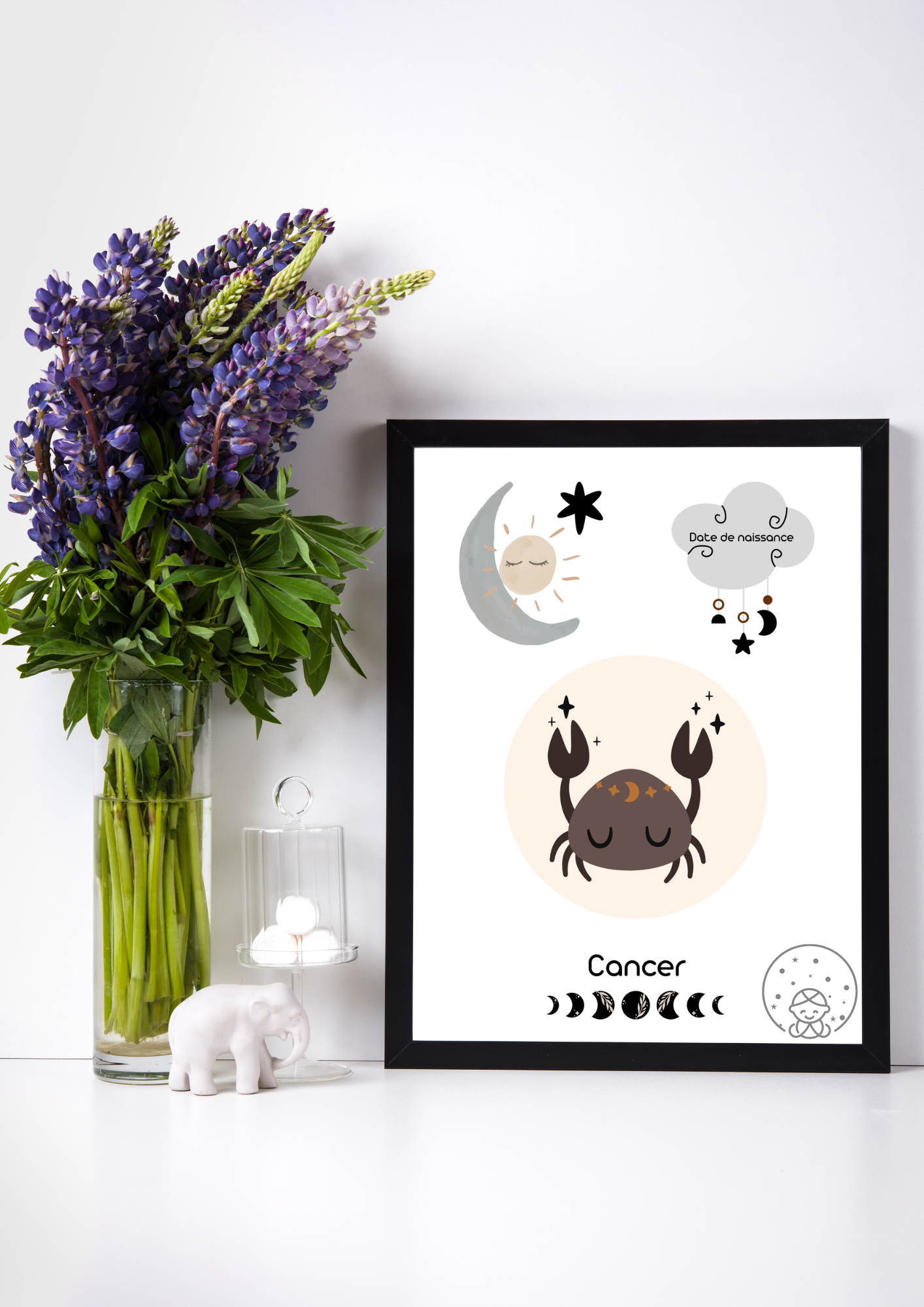 Baby Zodiaque Cancer⎥Affiche Personnalisable⎥A Télécharger