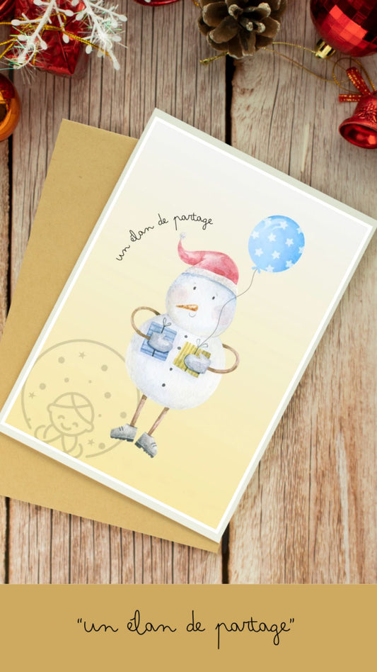 Carte de vœux à message (1 unité)