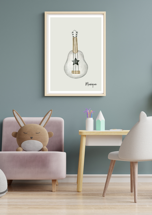 Affiche Guitare⎪Les Tout Doux⎥A Télécharger