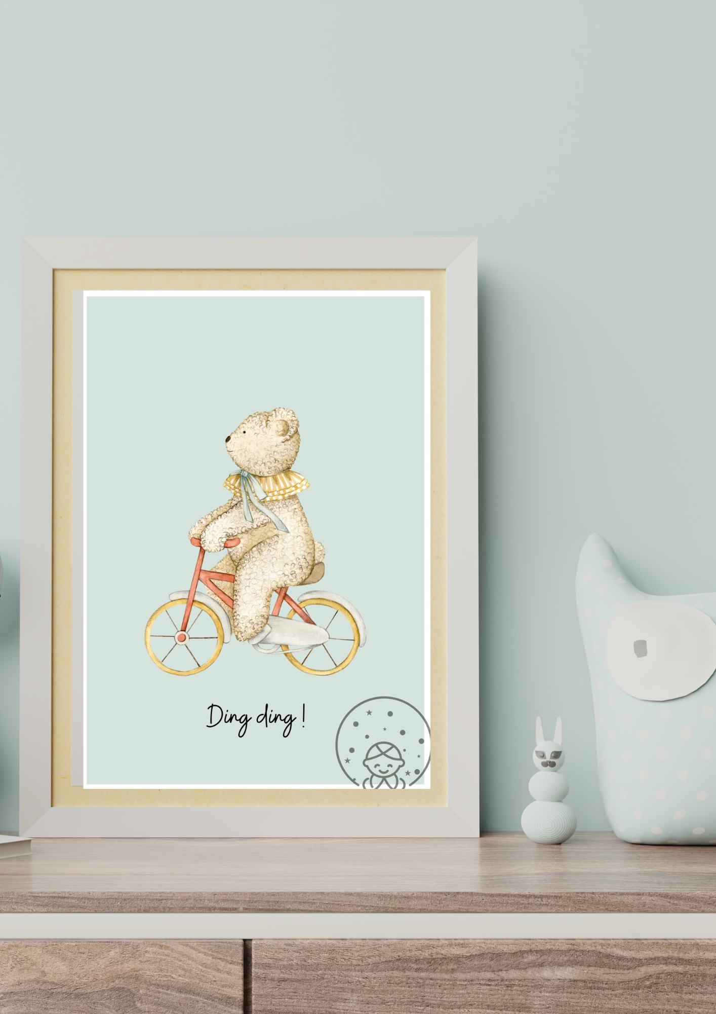 Affiche Ours à Vélo⎪Baby Love⎥A Télécharger