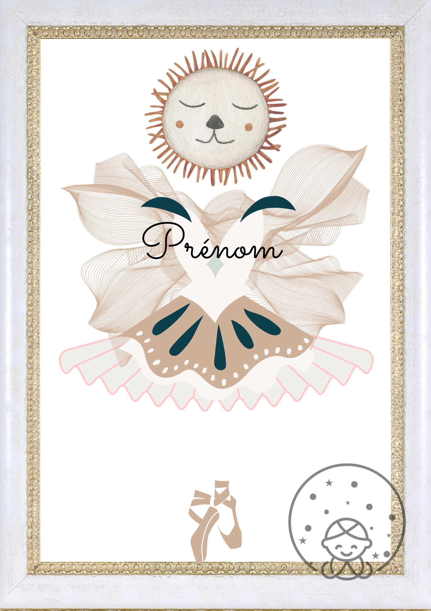 La Gracieuse Ballerine ⎪Affiche Personnalisable⎥A Télécharger