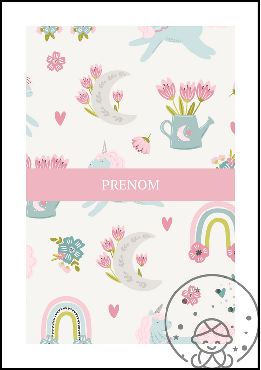 Affiche Florale  Prénom⎥Personnalisable⎥A Télécharger