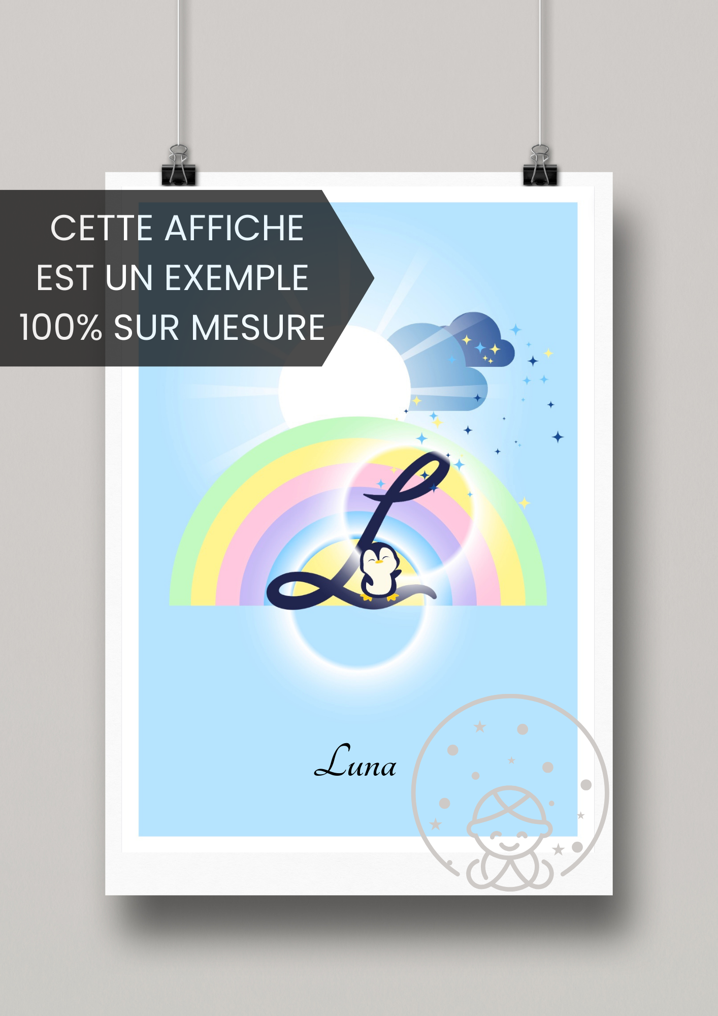 Une affiche pour exemple 100% sur mesure