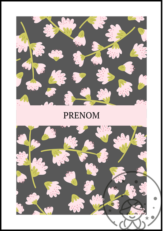 Affiche Florale Prénom⎥Personnalisable⎥A Télécharger