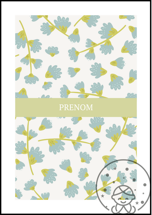 Affiche Florale Prénom⎥Personnalisable⎥A Télécharger