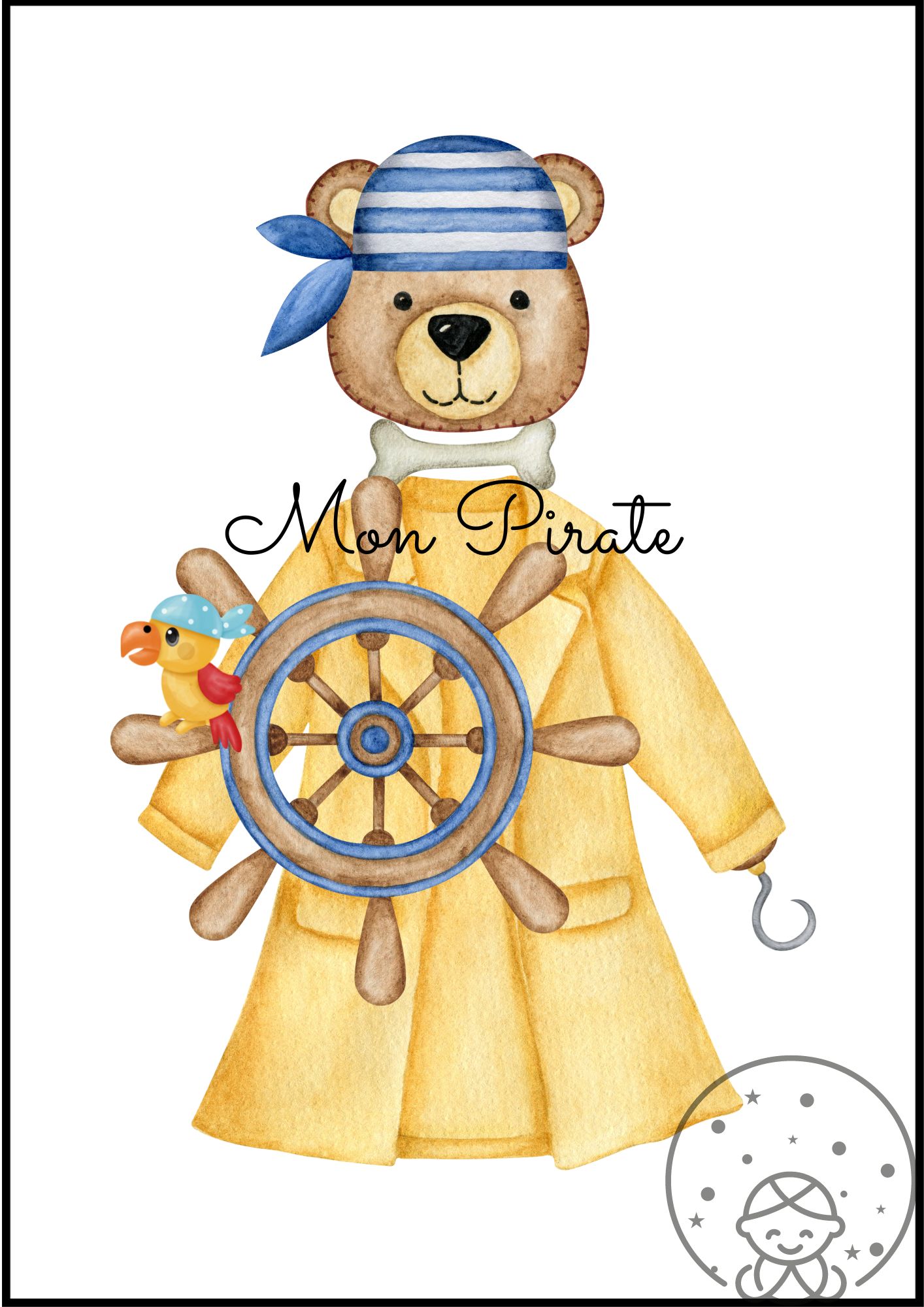 L'ours Matelot⎥Affiche Personnalisable⎥A Télécharger