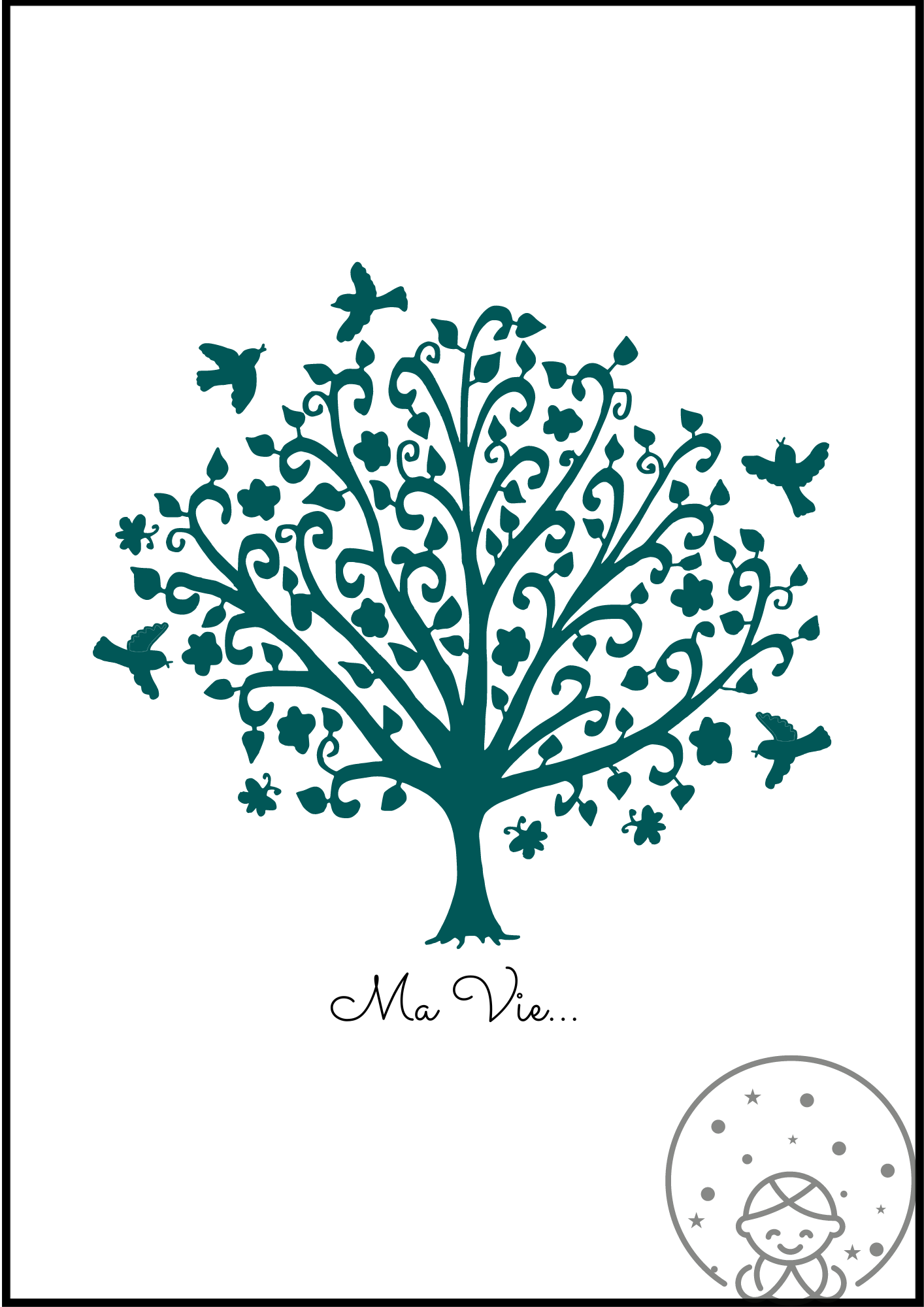 Affiche Minimaliste Arbre de Vie⎥A Personnaliser