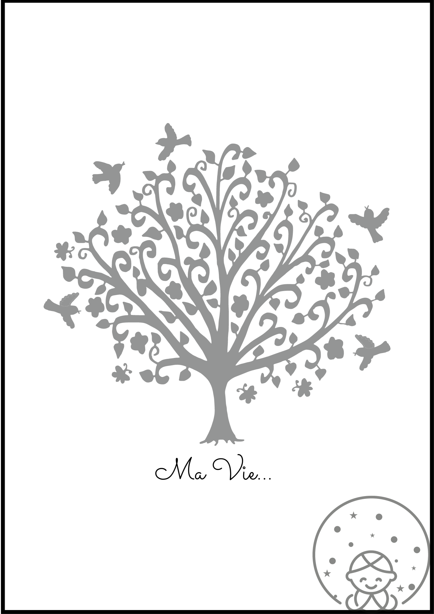 Affiche Minimaliste Arbre de Vie⎥A Personnaliser